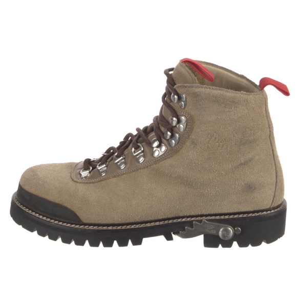 Off-White Hiking Boots Tan Suede with Red and Brown laces Men’s 8 - Picture 8 of 10